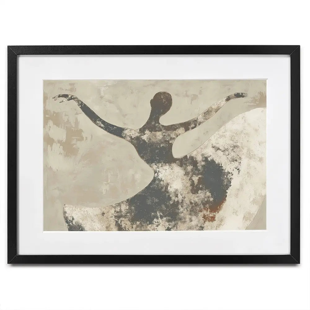 Dancer With Open Arms Framed Art Print Dancer With Open Arms Framed Art Print wall art product Chromatic Storm Studio
