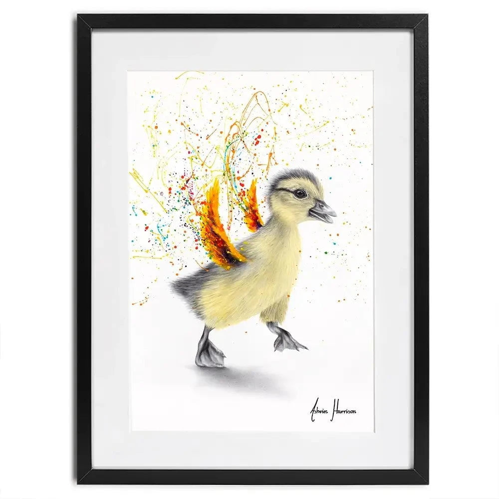 Dancing Duckling Framed Art Print Dancing Duckling Framed Art Print wall art product Ashvin Harrison