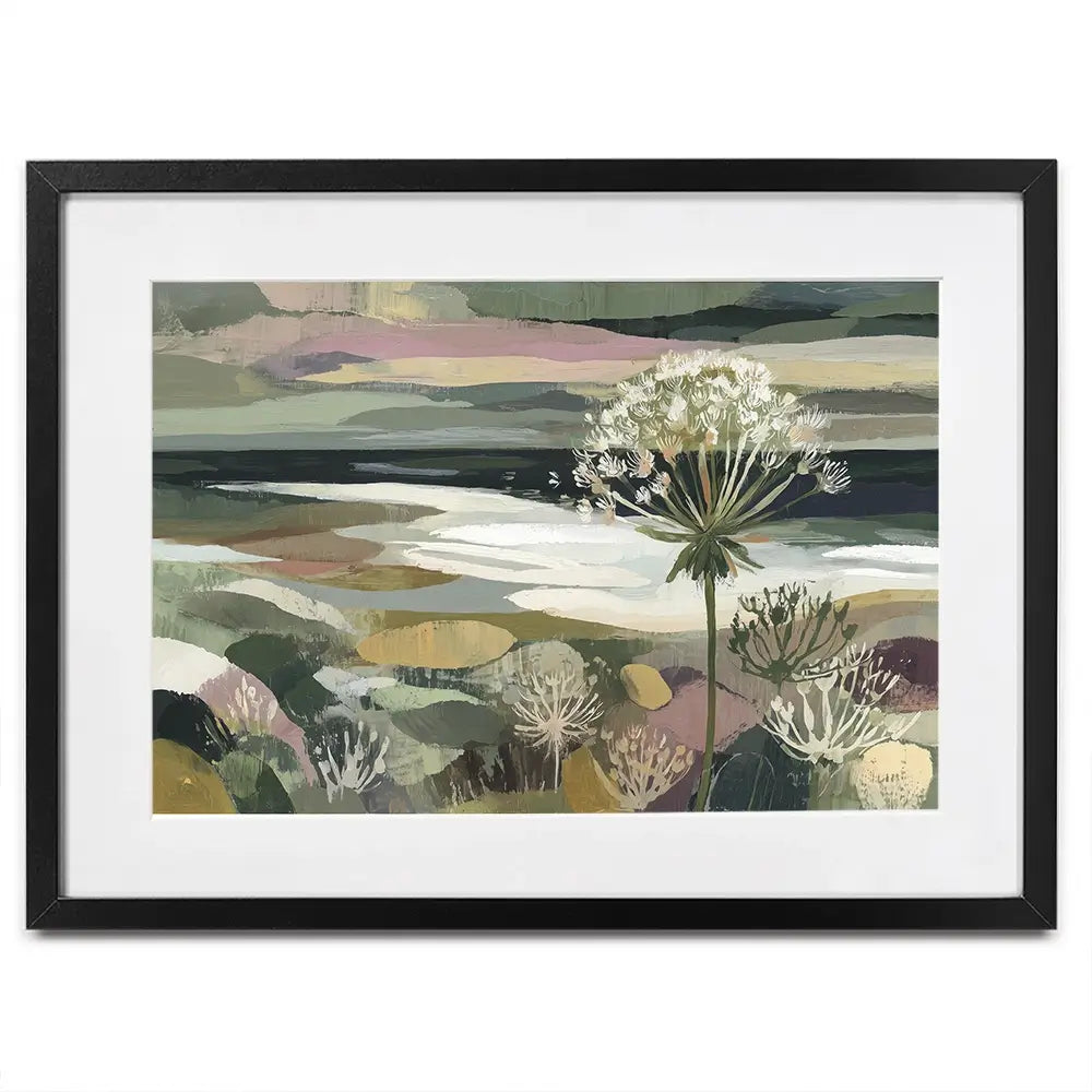 Dandelion Misty Meadow Framed Art Print Dandelion Misty Meadow Framed Art Print wall art product Chromatic Storm Studio