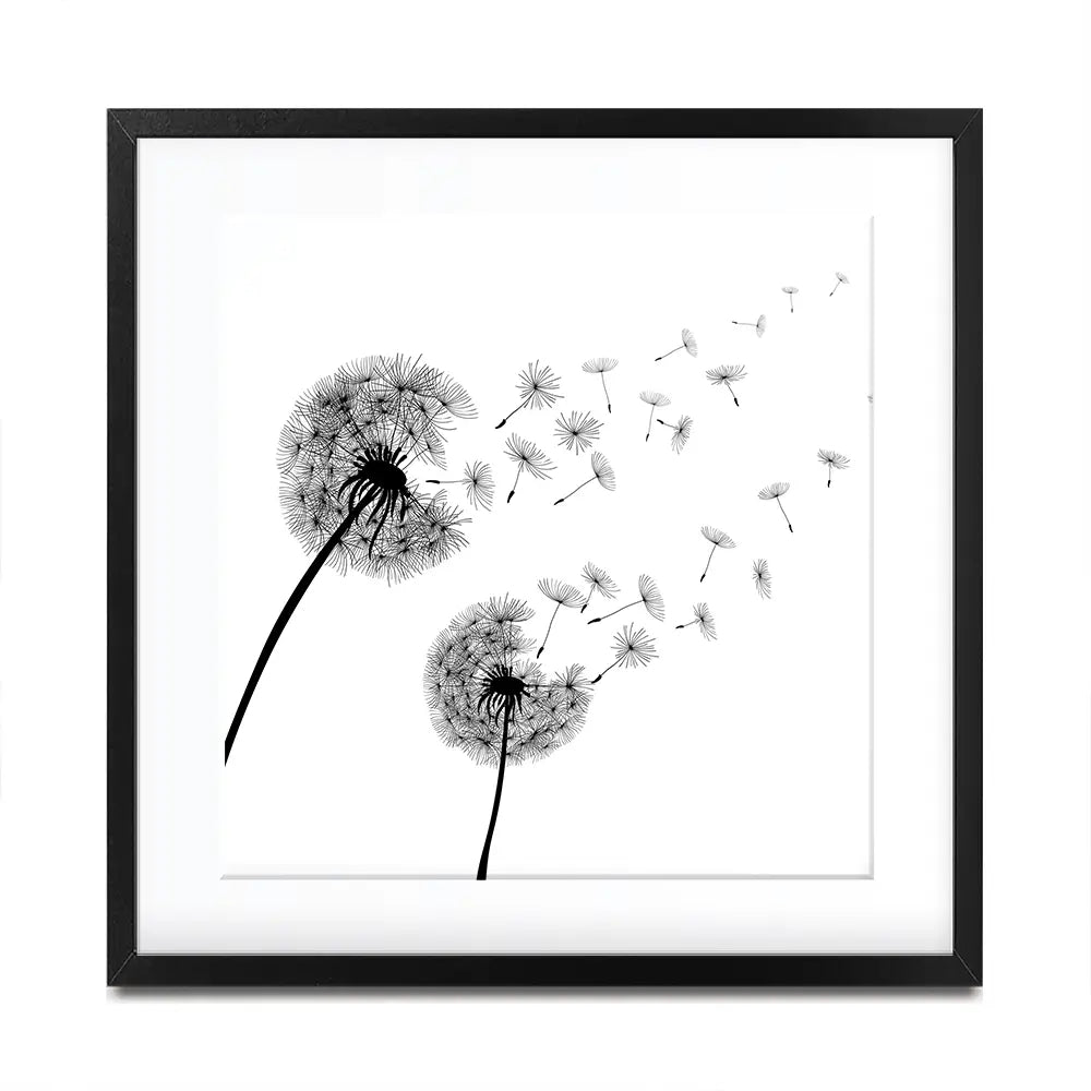 Dandelions Square Framed Art Print Dandelions Square Framed Art Print wall art product Art Print Shop