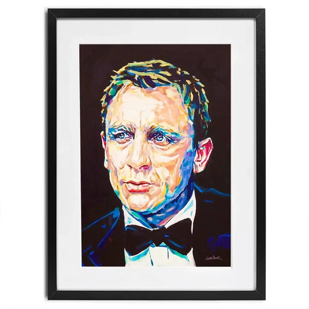 Daniel Craig Framed Art Print Daniel Craig Framed Art Print wall art product Juliet Stockton