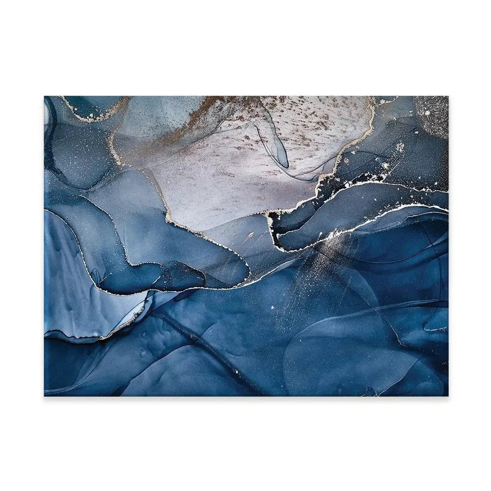 Dark Blue Marble Canvas Print Dark Blue Marble Canvas Print | Dark Blue Marble Canvas Wall Art wall art product djero.adlibeshe yahoo.com / Shutterstock