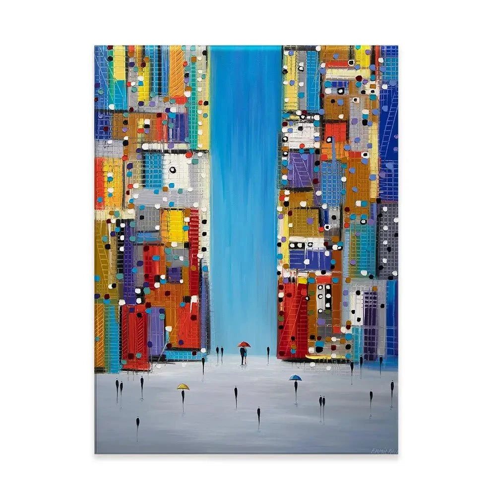 Day In The City Canvas Print Day In The City Canvas Print wall art product Ekaterina Ermilkina