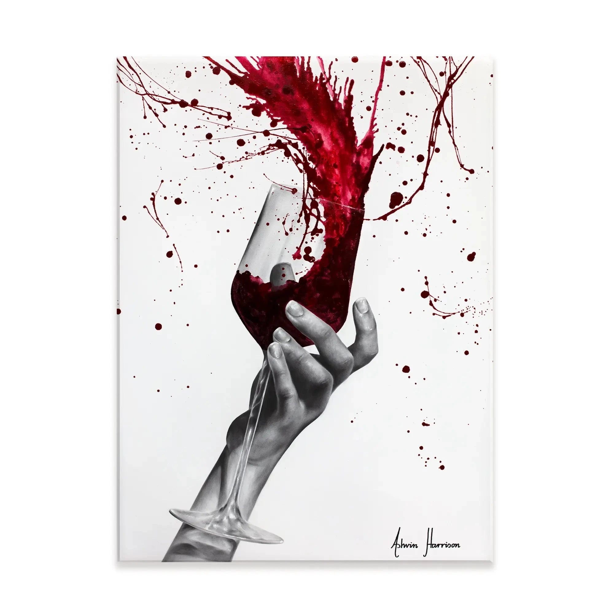 Deep Red Swirl Canvas Print Deep Red Swirl Canvas Print wall art product Ashvin Harrison