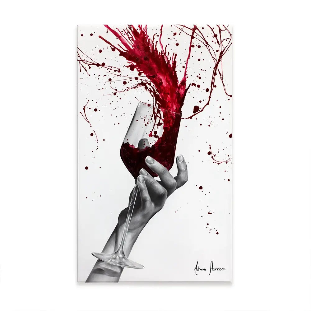 Deep Red Swirl Oversized Canvas Print Deep Red Swirl Oversized Canvas Print wall art product Ashvin Harrison