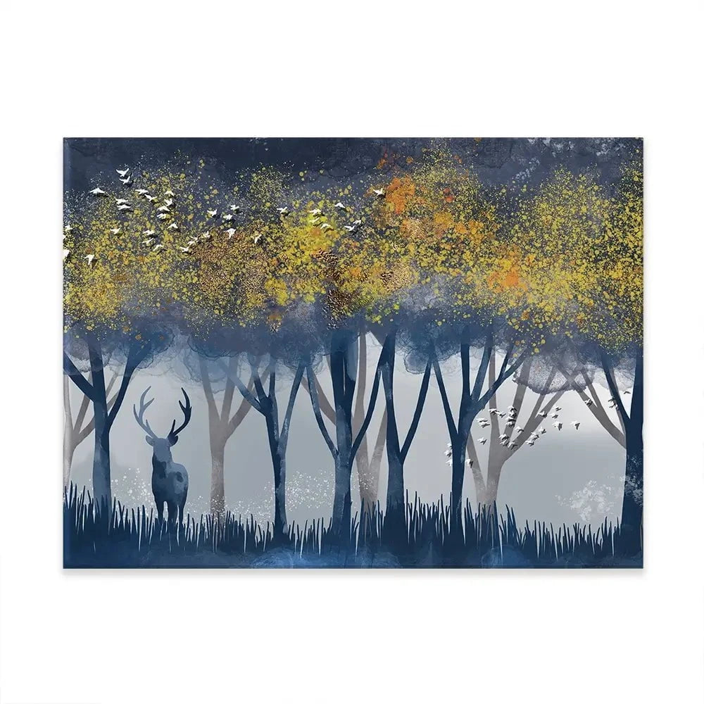 Deer In The Woods Canvas Print Deer In The Woods Canvas Print wall art product Independent