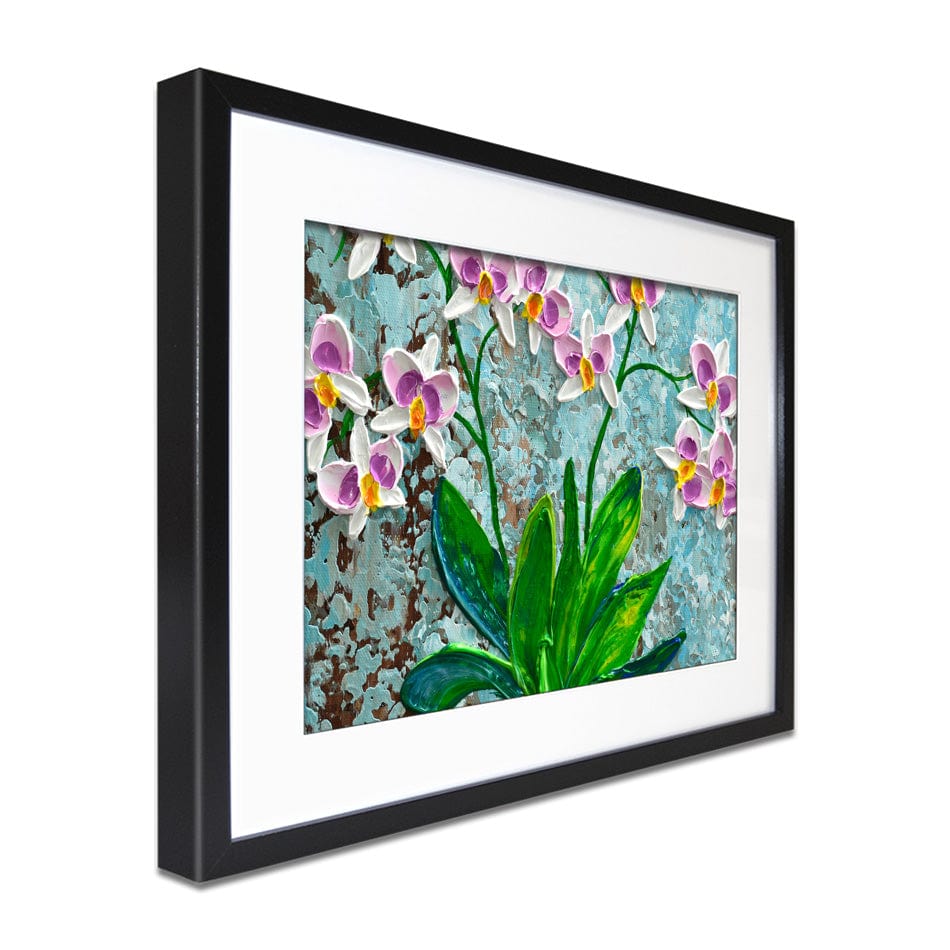 Delicate Orchids Framed Art Print wall art product Olga Tkachyk