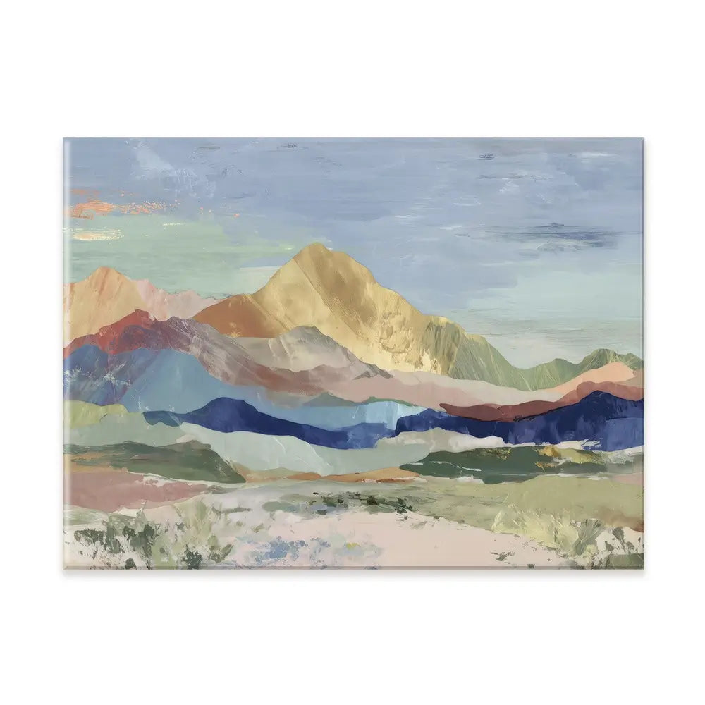 Desert Basin Sunset Vista Canvas Print Desert Basin Sunset Vista Canvas Print wall art product Chromatic Storm Studio