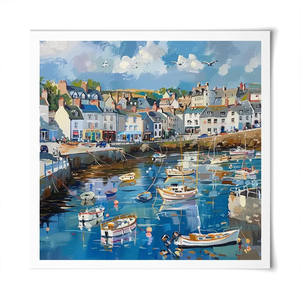 Devon Harbour Square Art Print Devon Harbour Square Art Print wall art product David Alexander Elder