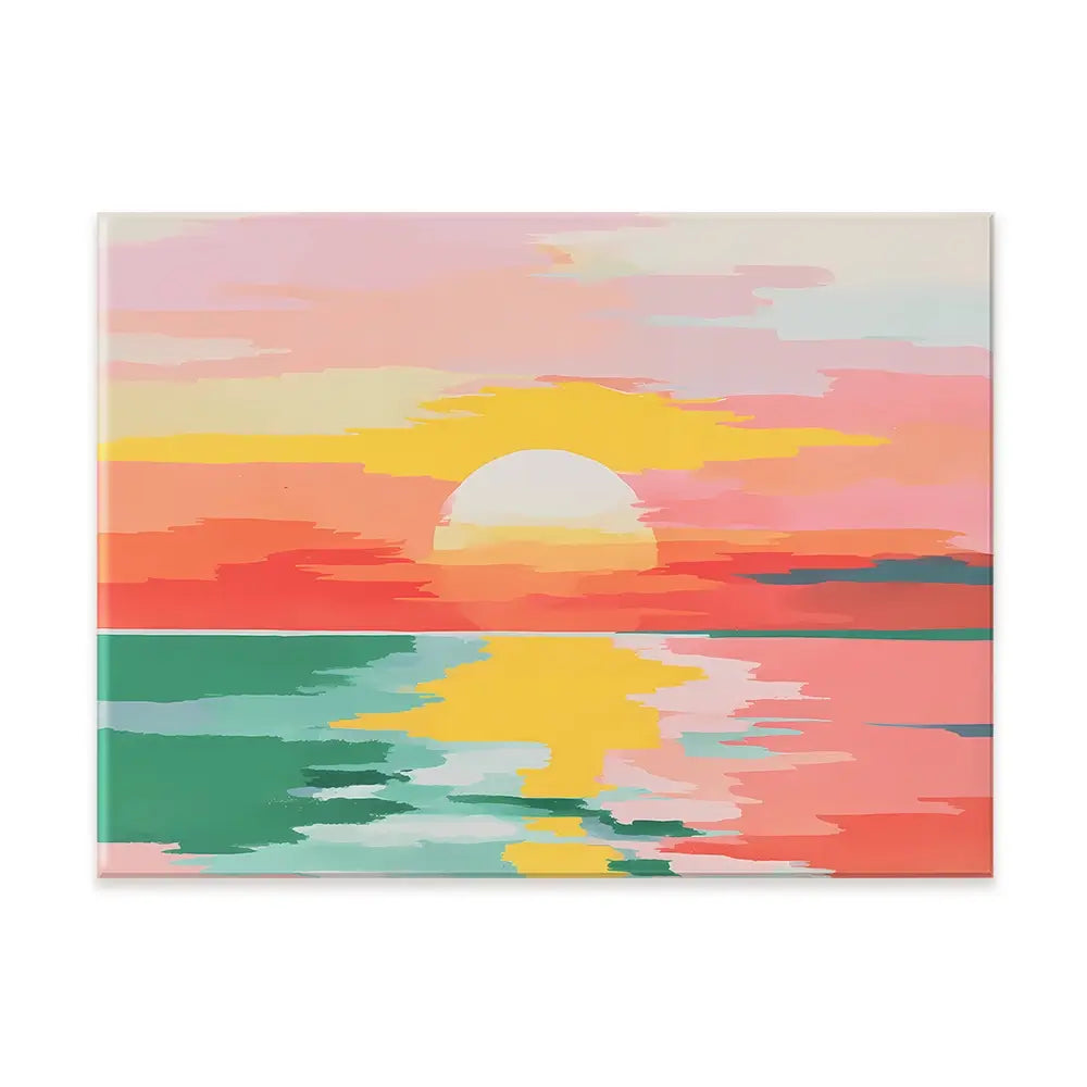 Disappearing Sun Canvas Print Disappearing Sun Canvas Print wall art product IAmHomeStudio