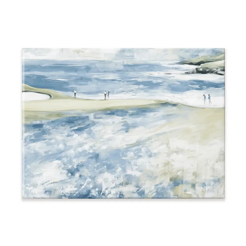 Distant Figures At The Tideline Canvas Print Distant Figures At The Tideline Canvas Print wall art product Chromatic Storm Studio