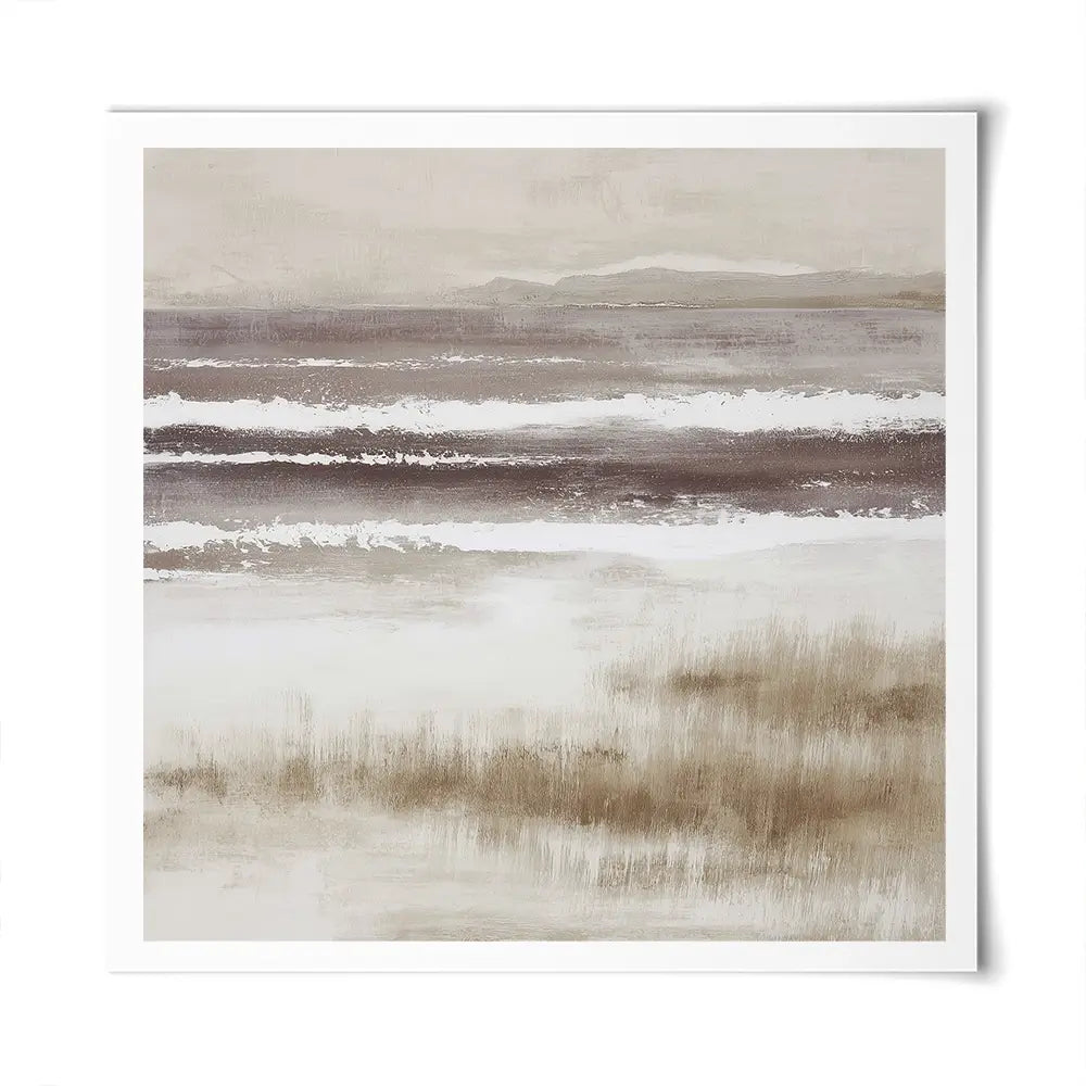 Distant Marsh Horizon Square Art Print Distant Marsh Horizon Square Art Print wall art product Chromatic Storm Studio