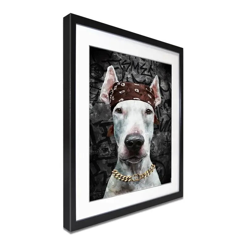 Dog In Bandana Framed Art Print Dog In Bandana Framed Art Print wall art product Svetlana Aleynikova