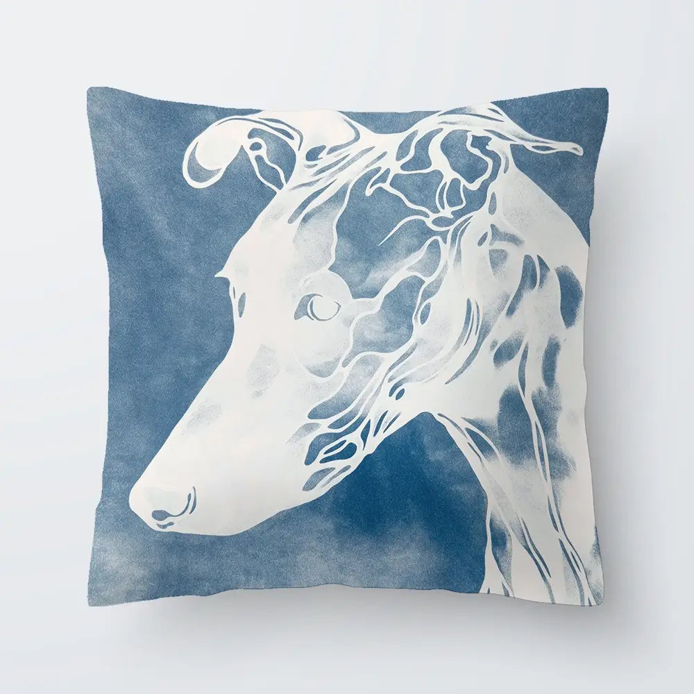 Dog Profile Cushion Dog Profile Cushion wall art product Chromatic Storm Studio
