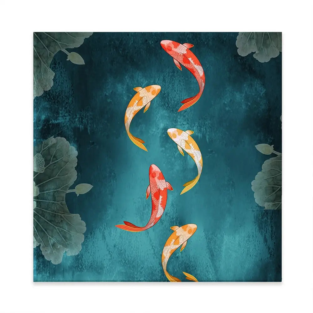 Don't Be Koi Square Canvas Print Don't Be Koi Square Canvas Print wall art product Abubkr Mohamed / Shutterstock
