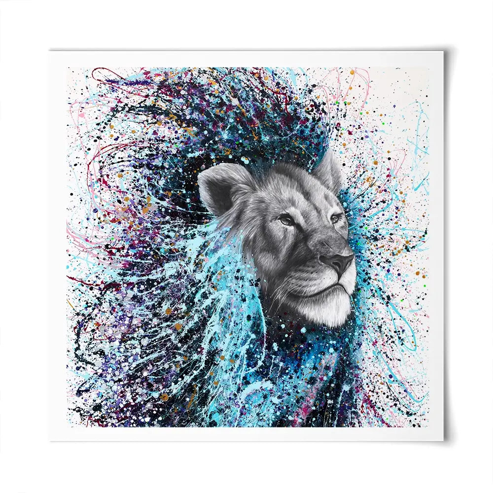 Dream Of A Lion Square Art Print Dream Of A Lion Square Art Print wall art product Ashvin Harrison (2016-2022 collection)