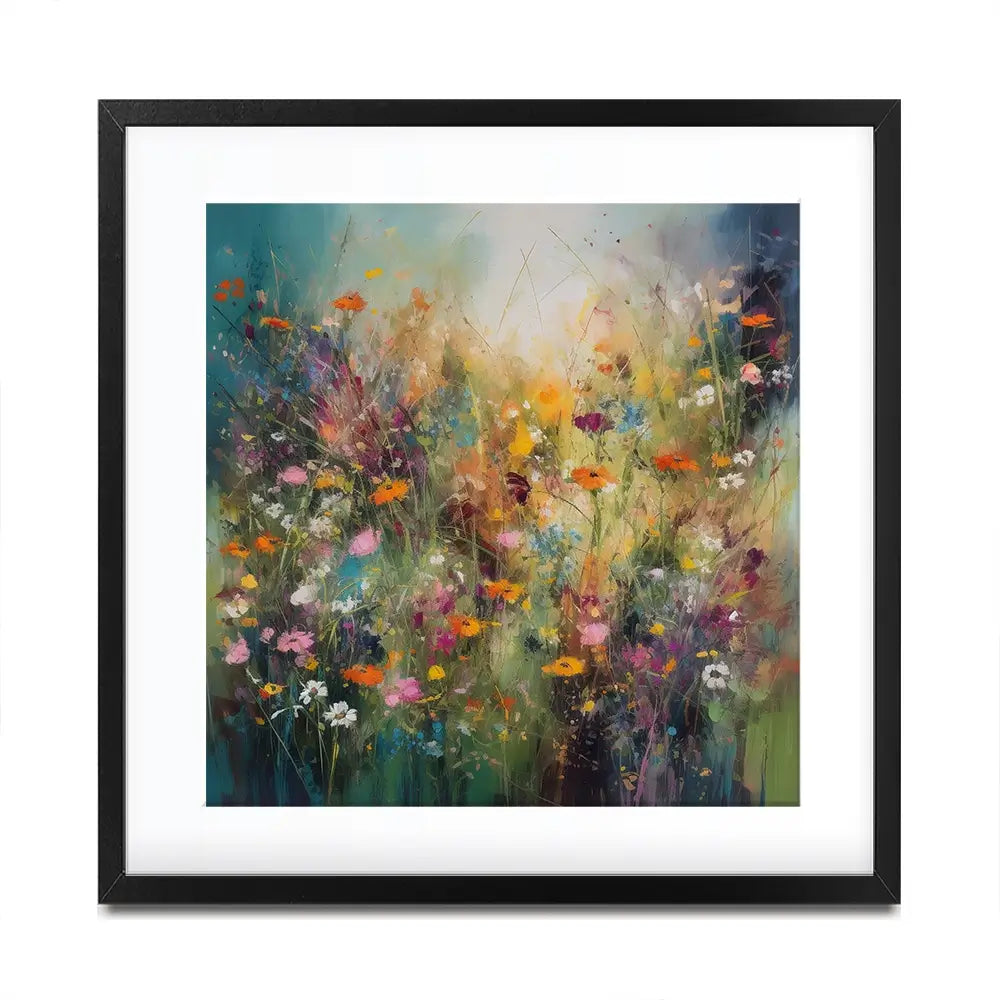 Dreaming Of Wildflowers Square Framed Art Print Dreaming Of Wildflowers Square Framed Art Print wall art product Creative Studio - Independent