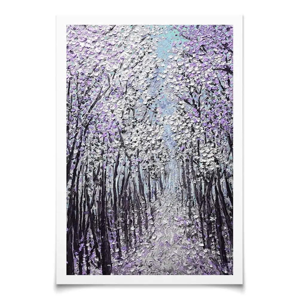 Driftwood In Purple Art Print Driftwood In Purple Art Print wall art product Nada Khatib