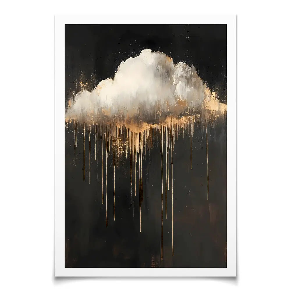 Dripping Cloud Art Print Dripping Cloud Art Print wall art product IAmHomeStudio