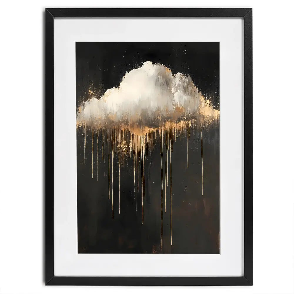 Dripping Cloud Framed Art Print Dripping Cloud Framed Art Print wall art product IAmHomeStudio