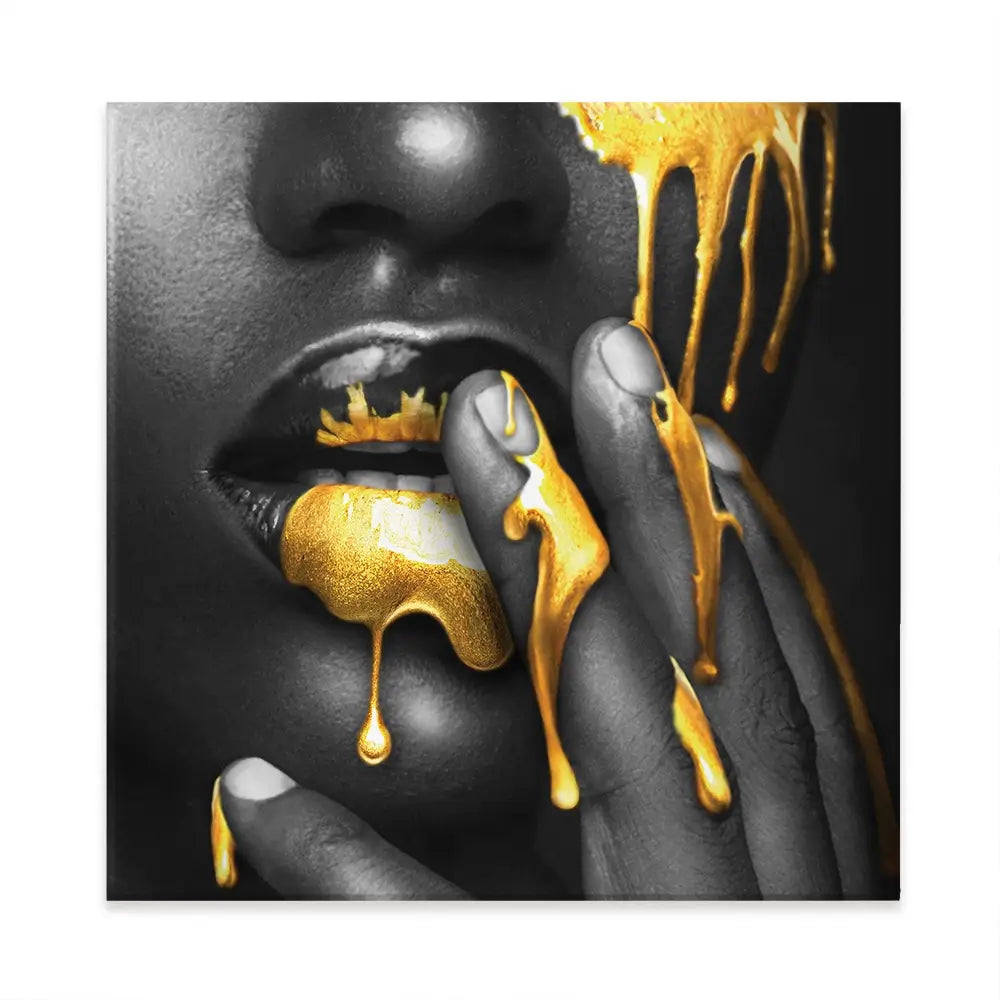 Dripping Square Canvas Print Dripping Square Canvas Print wall art product H Cleary