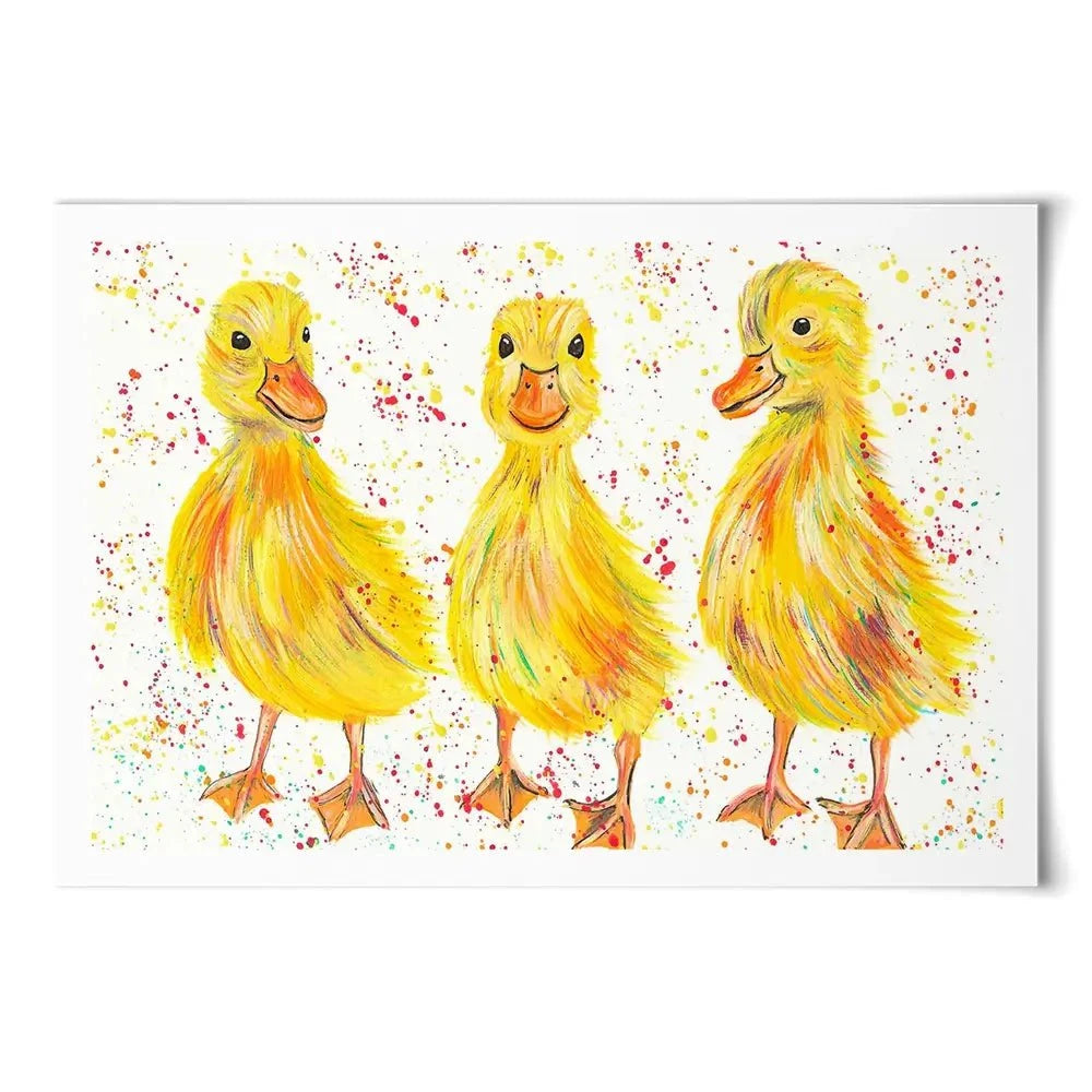 Ducklings Art Print Ducklings Art Print wall art product Emma LC Art