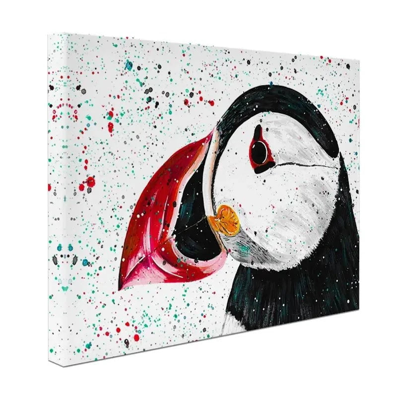 Duke The Puffin Canvas Print Duke The Puffin Canvas Print wall art product Emma LC Art