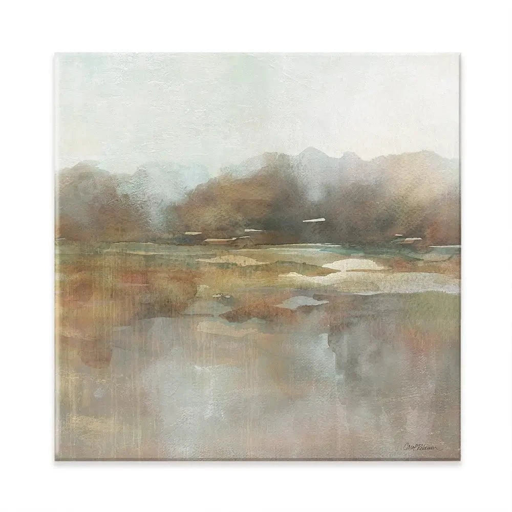 Early Fall Reflections Square Canvas Print Early Fall Reflections Square Canvas Print wall art product Carol Robinson