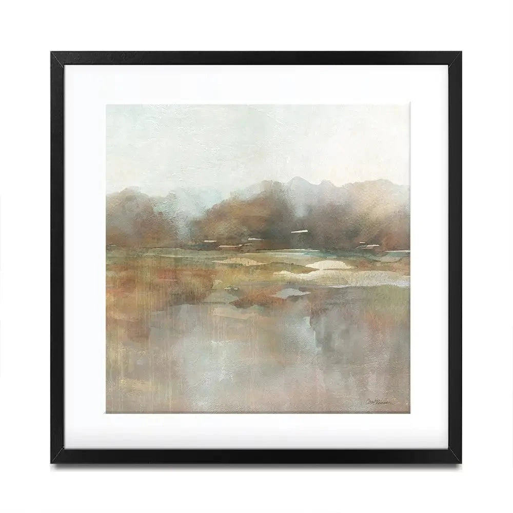 Early Fall Reflections Square Framed Art Print Early Fall Reflections Square Framed Art Print wall art product Carol Robinson