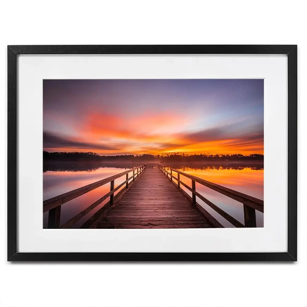 Early Morning Sunrise Framed Art Print Early Morning Sunrise Framed Art Print wall art product traveler jordan / Shutterstock