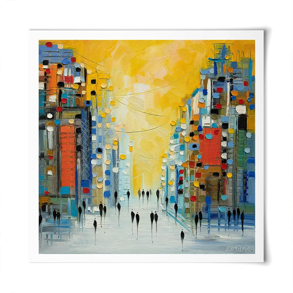 Early Sunset Square Art Print Early Sunset Square Art Print wall art product Ekaterina Ermilkina