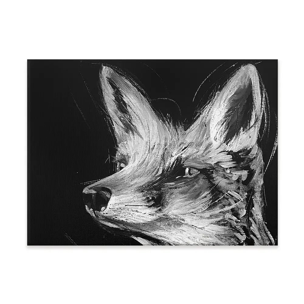 Eclipse Fox Canvas Print Eclipse Fox Canvas Print wall art product Aimee Linzi