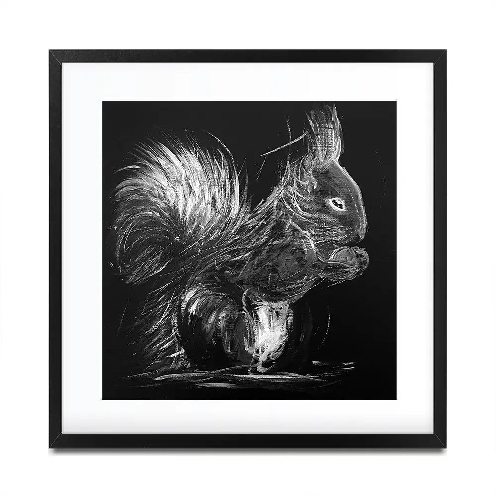 Eclipse Squirrel Square Framed Art Print Eclipse Squirrel Square Framed Art Print wall art product Aimee Linzi