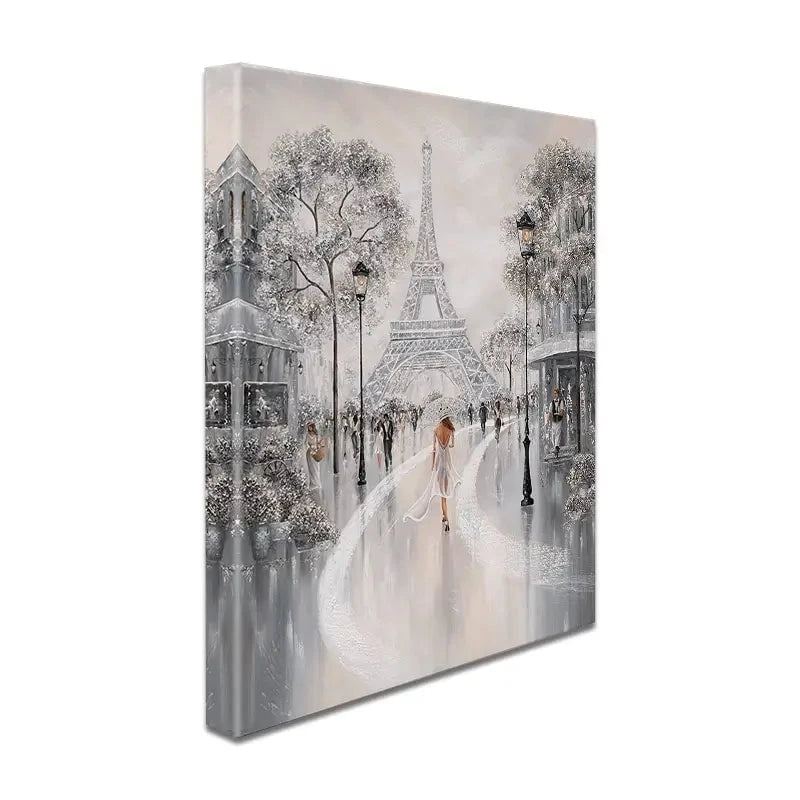 Eiffel Tower Flair Of Paris Canvas Print Eiffel Tower Flair Of Paris Canvas Print wall art product Isabella Karolewicz