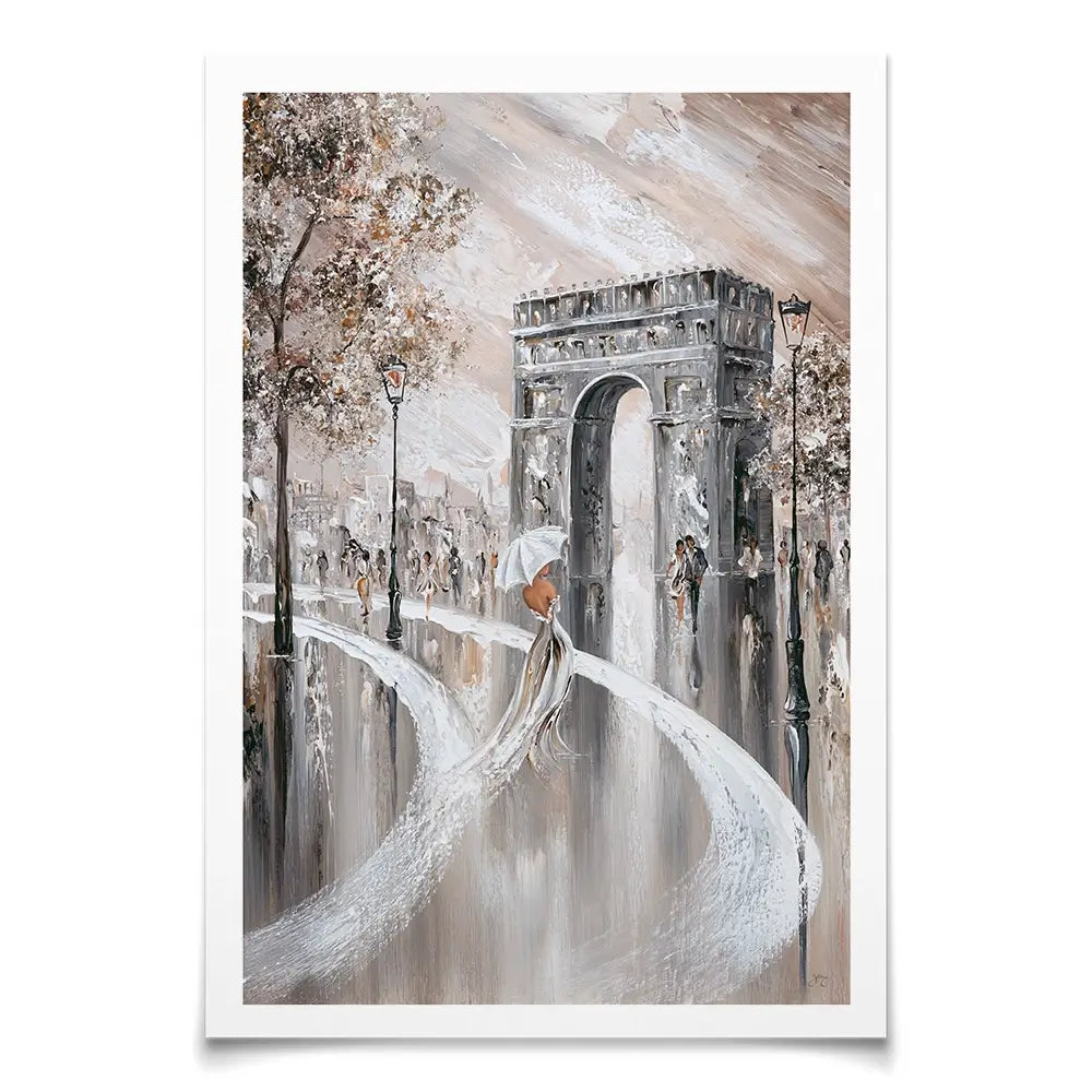 Elegance on the Champs-Élysées Art Print Elegance on the Champs-Élysées Art Print wall art product Isabella Karolewicz