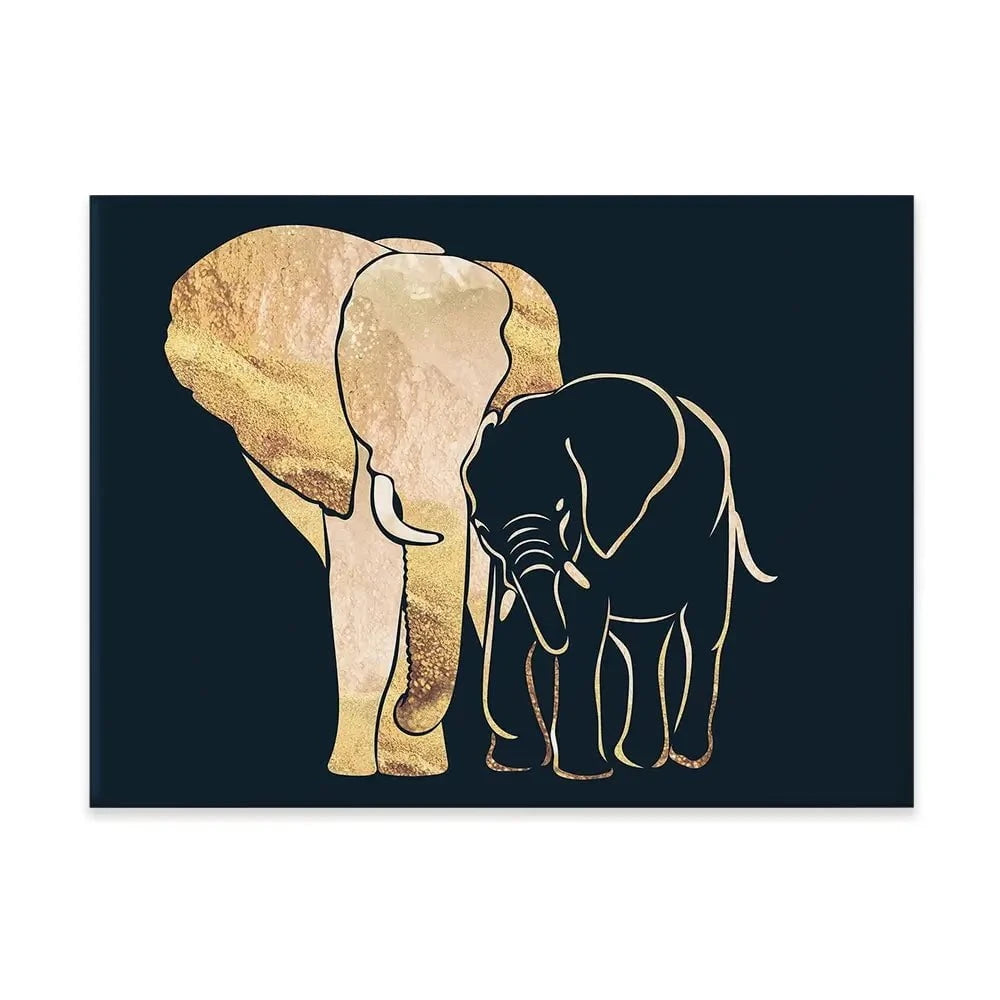 Elephant Embrace Canvas Print Elephant Embrace Canvas Print wall art product Sarah Manovski