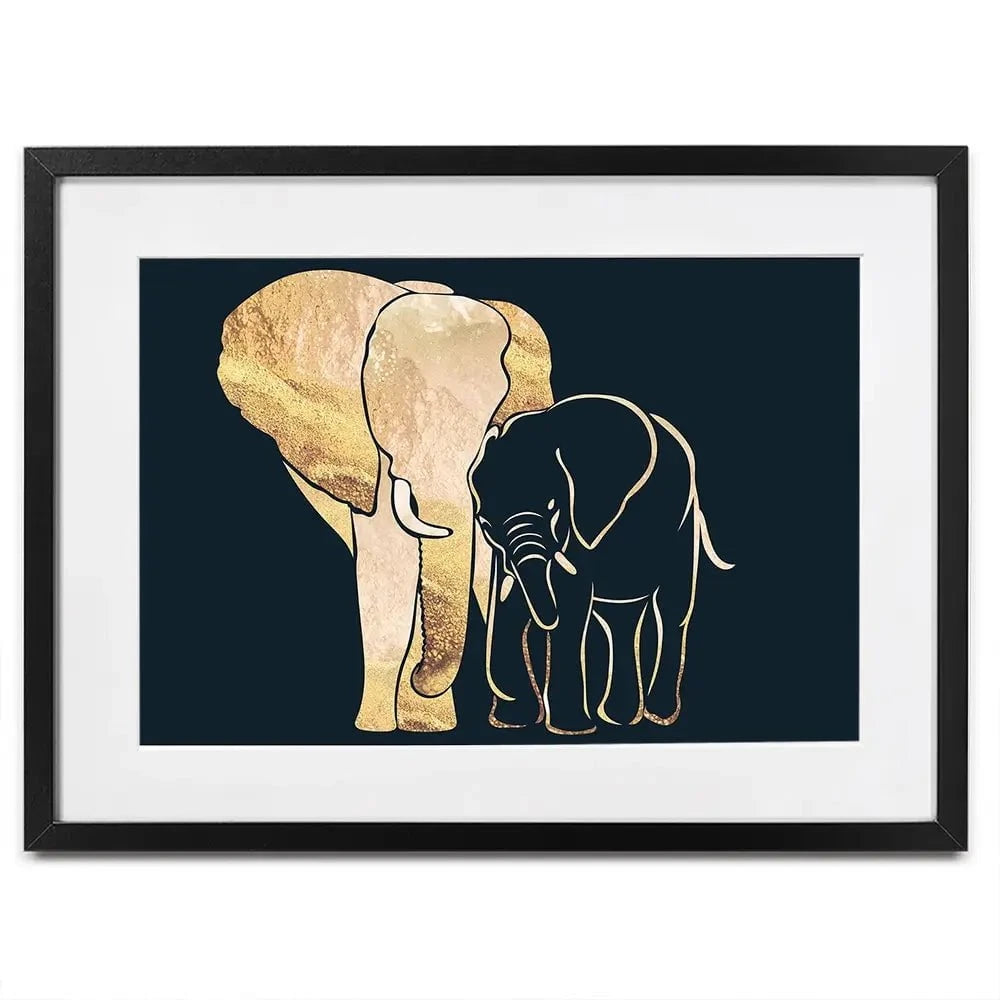 Elephant Embrace Framed Art Print Elephant Embrace Framed Art Print wall art product Sarah Manovski