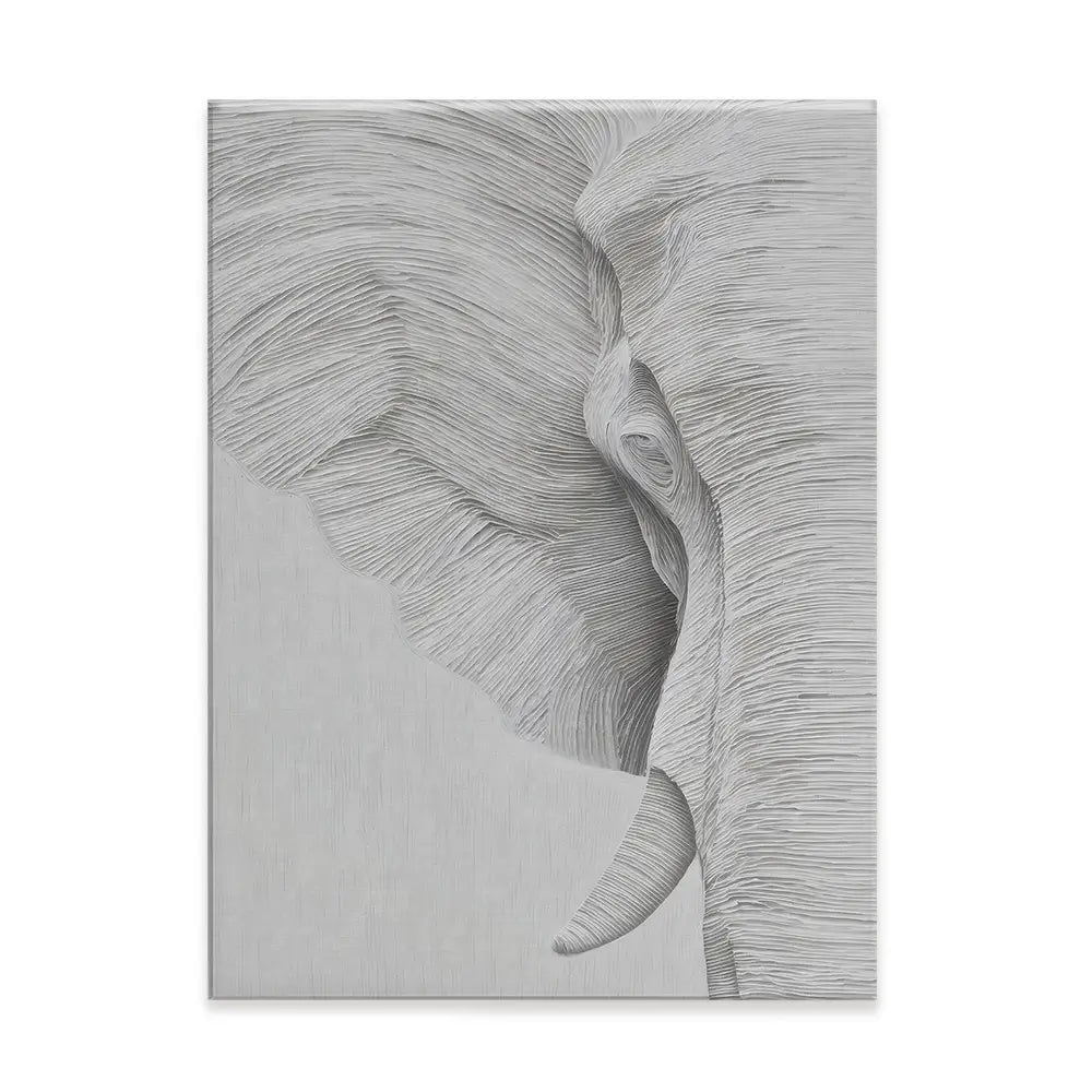 Elephant Line Work Canvas Print Elephant Line Work Canvas Print wall art product LSR Design Studio - Independent