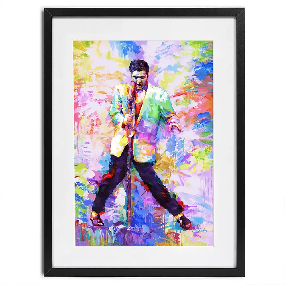 Elvis Presley Framed Art Print Elvis Presley Framed Art Print wall art product Leon Devenice