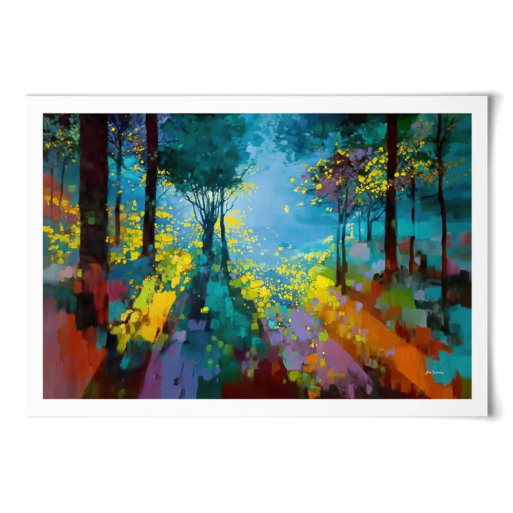 Enchanted Colourful Forest Art Print Enchanted Colourful Forest Art Print wall art product Leon Devenice