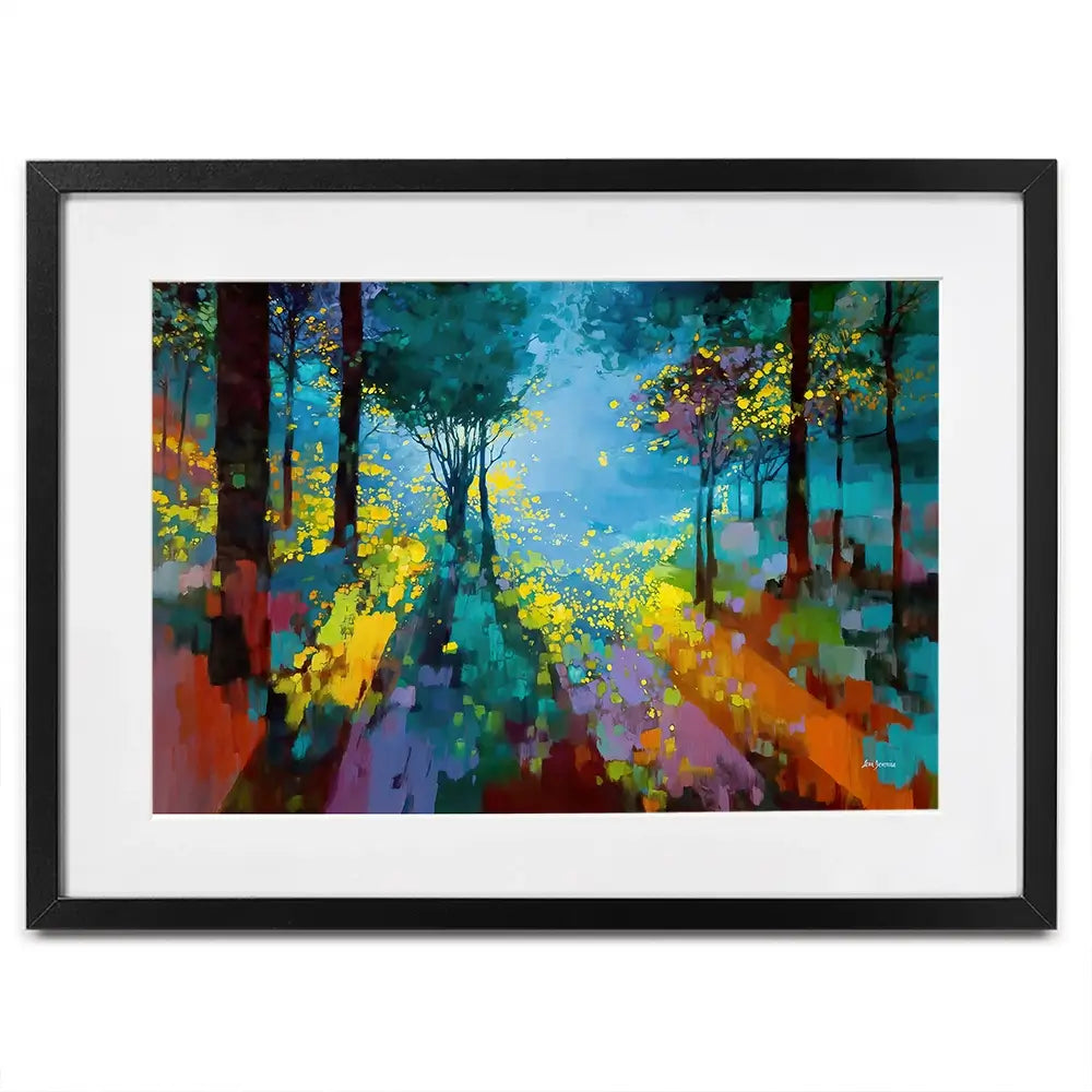 Enchanted Colourful Forest Framed Art Print Enchanted Colourful Forest Framed Art Print wall art product Leon Devenice
