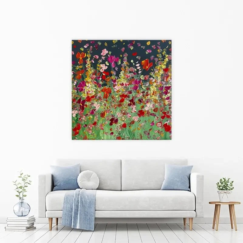 Evening Meadow In Autumn Canvas Print Evening Meadow In Autumn Canvas Print wall art product Charlotte Anna Reed