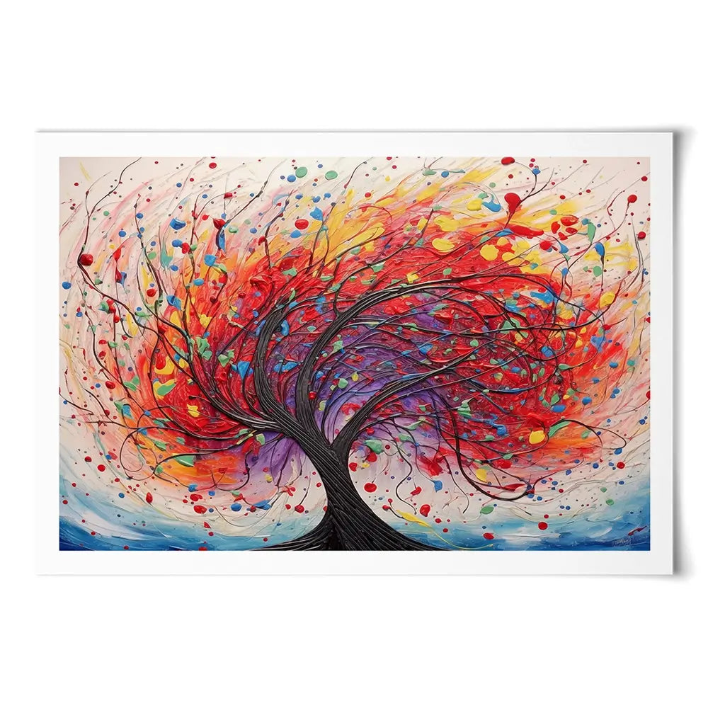 Expressionist Red Tree Art Print Expressionist Red Tree Art Print wall art product Lena Owens - Independent