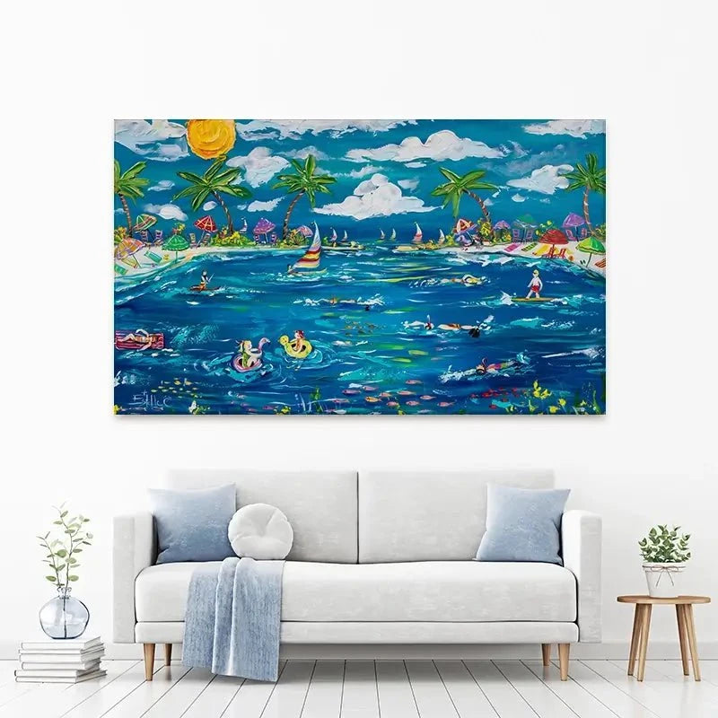 Feels Like Summer Canvas Print Feels Like Summer Canvas Print wall art product Estelle Grengs - Independent
