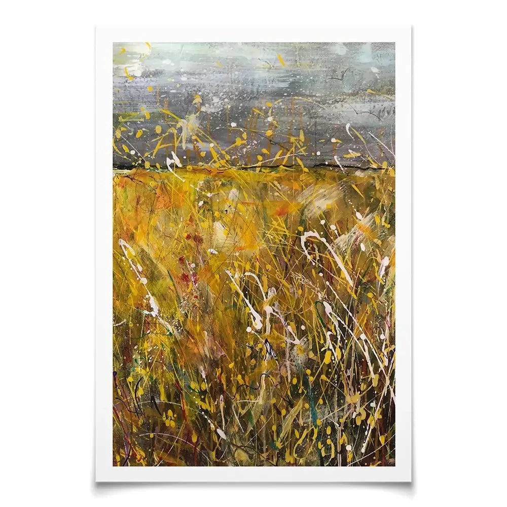 Field Of Gold Art Print Field Of Gold Art Print wall art product Jane Brookshaw