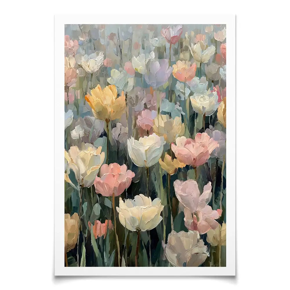 Field Of Tulips Art Print Field Of Tulips Art Print wall art product Art by Özge - Independent