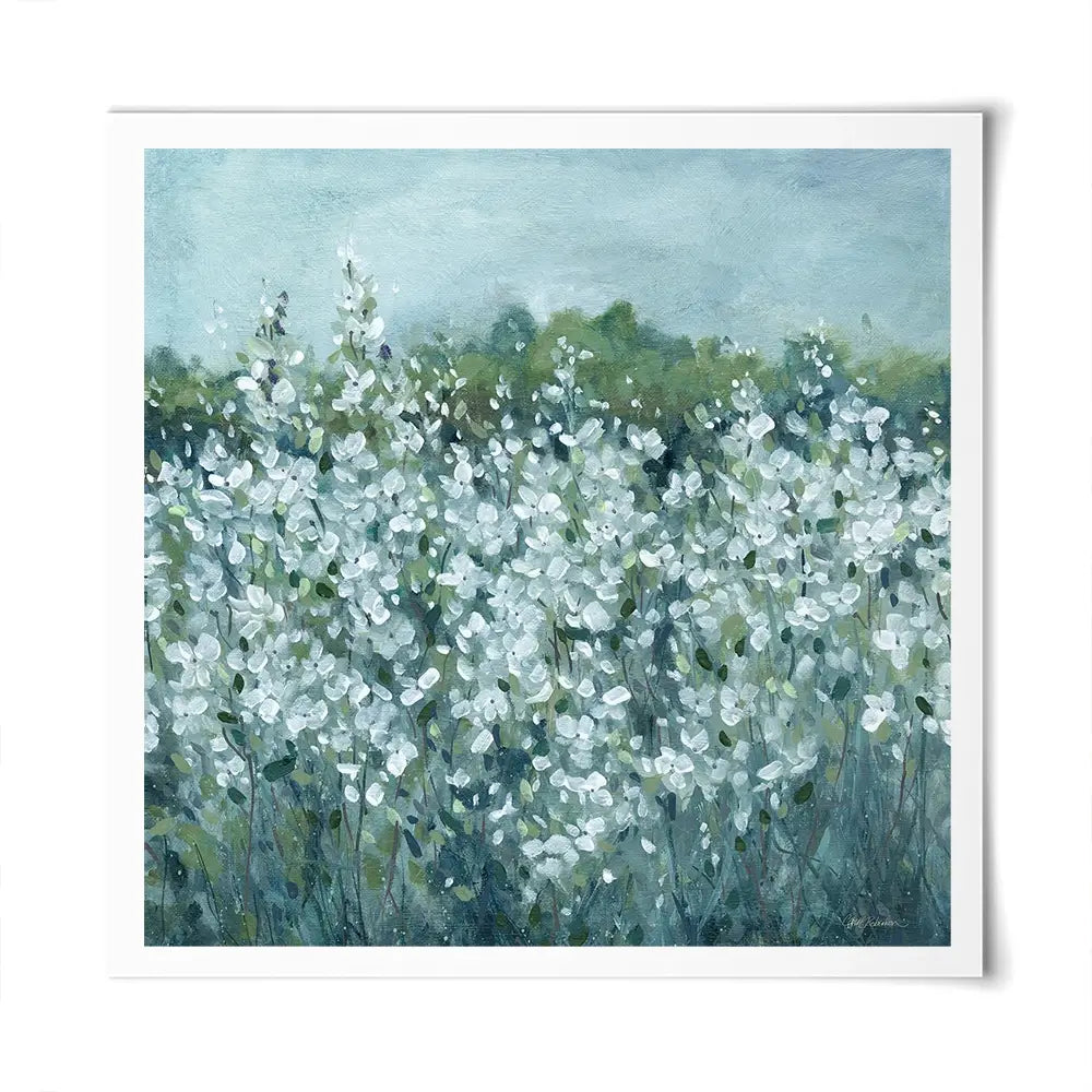 Fields In Bloom Square Art Print Fields In Bloom Square Art Print wall art product Carol Robinson
