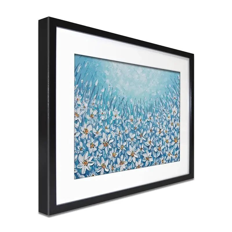 Filled With White Flowers Framed Art Print Filled With White Flowers Framed Art Print wall art product Olga Tkachyk