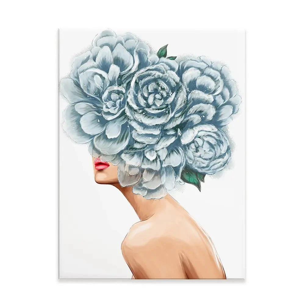 Floral Head Canvas Print Floral Head Canvas Print wall art product O.Tyshchenko / Shutterstock