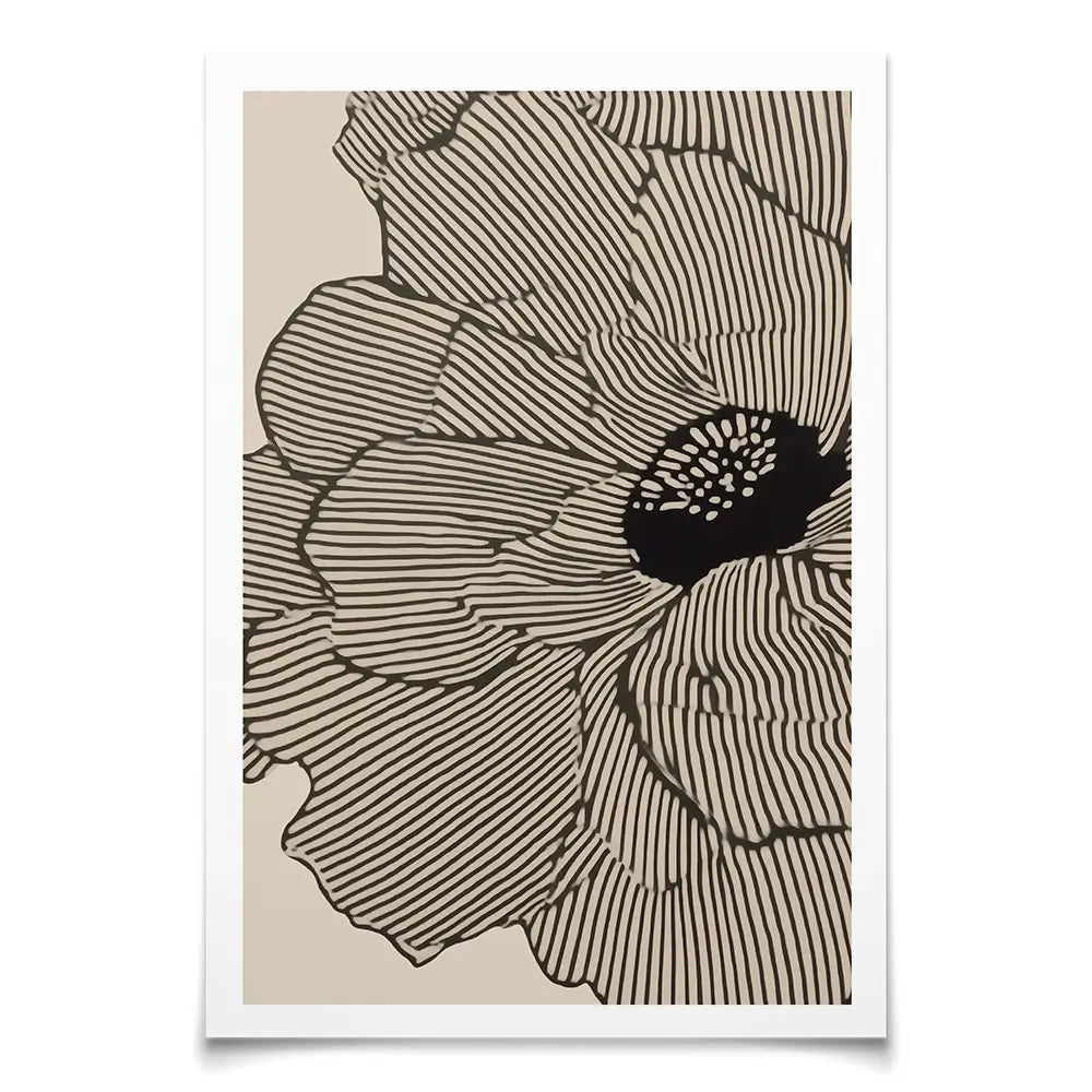 Floral Lines Art Print Floral Lines Art Print wall art product IAmHomeStudio